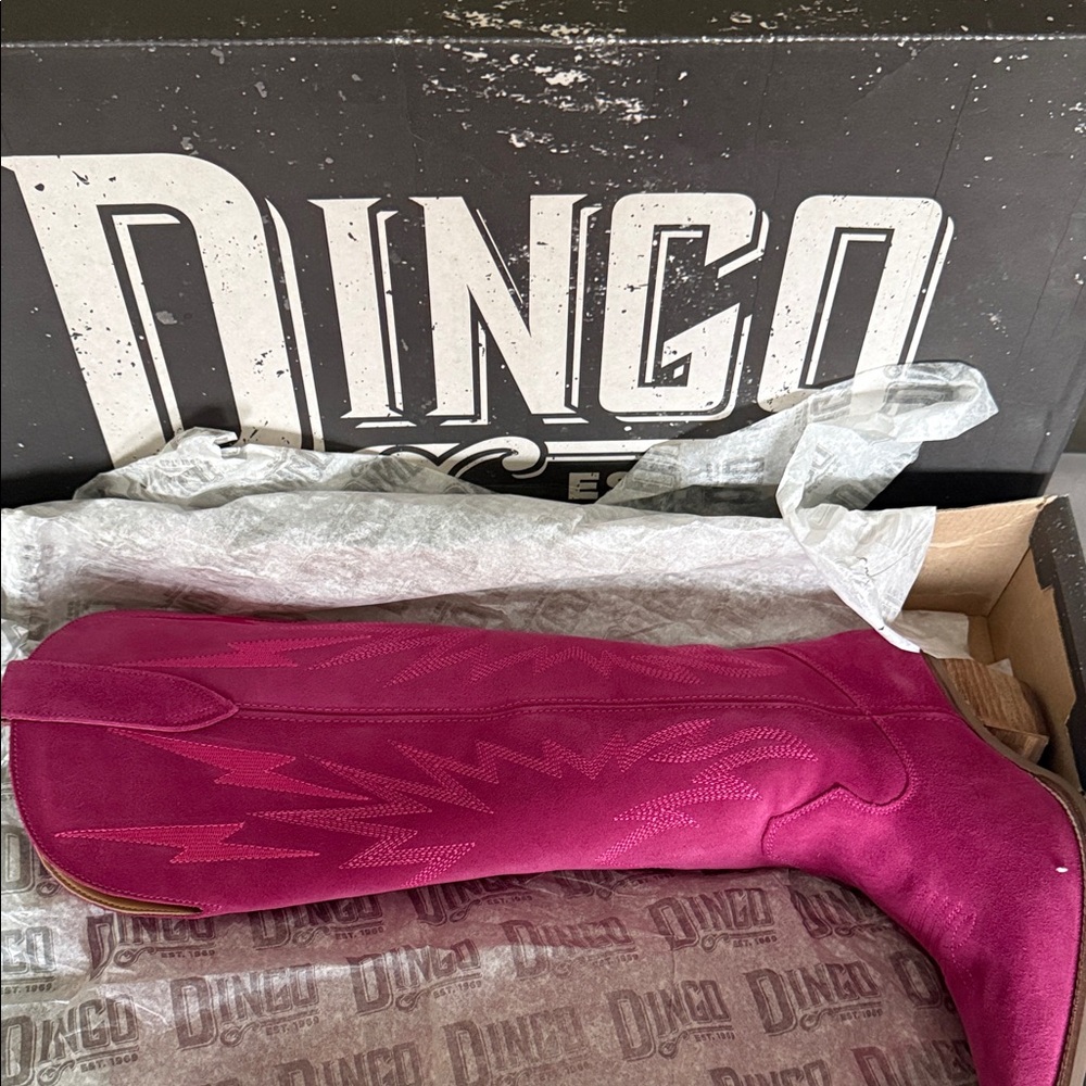Dingo Thunder Road Fuchsia Western Boots